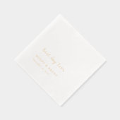 Minimalist Modern Wedding 箔ナプキン (右)
