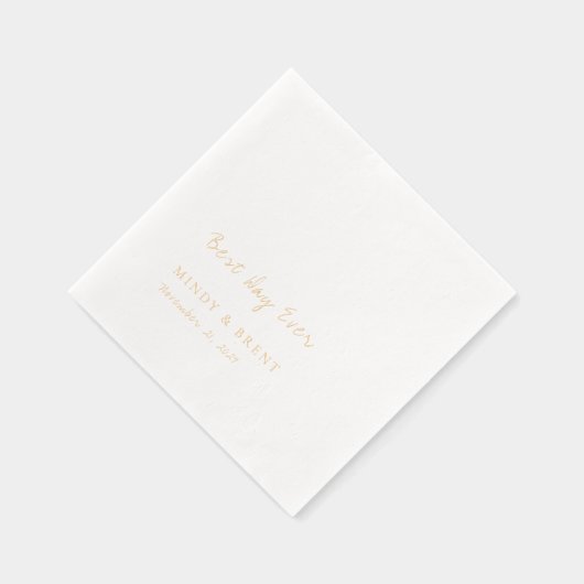 Minimalist Modern Wedding 箔ナプキン (右)