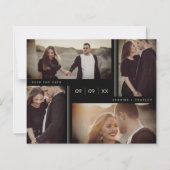 Minimalist Modern Wedding Collage Four Photos (正面)