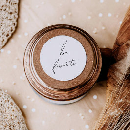 Minimalist Modern & Whimsical Her Favorite ラウンドシール