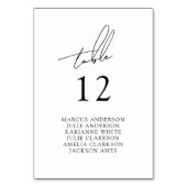 Minimalist Modern & Whimsical Script テーブルナンバー (正面)