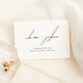 Minimalist Modern & Whimsical Script テーブルナンバー