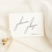 Minimalist Modern & Whimsical Script テーブルナンバー