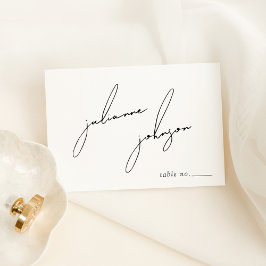 Minimalist Modern & Whimsical Script テーブルナンバー
