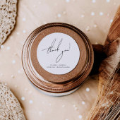 Minimalist Modern & Whimsical Script ラウンドシール