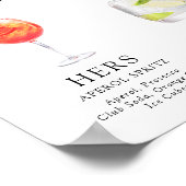 Minimalist Modern & Whimsical Signature Cocktails ポスター (角)