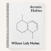 Minimalist Molecular Bond | Sophisticated Science ノートブック (正面)