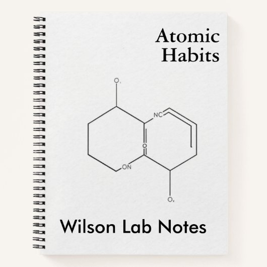 Minimalist Molecular Bond | Sophisticated Science ノートブック (正面)