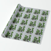 Minimalist Money Plant -Matte Wrapping Paper ラッピングペーパー (アンロールド)