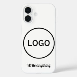minimalist monochrome circular logo iphone case 16ケース