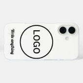 minimalist monochrome circular logo iphone case Case-Mate iPhoneケース (裏面 (横))