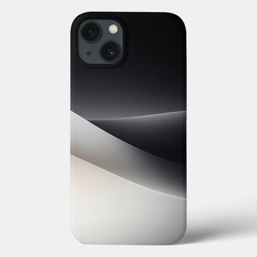 Minimalist Monochrome Flow Phone Case - Elegant Bl Case-Mate iPhoneケース (裏面)