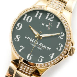 Minimalist Monogram Couple’s Names 腕時計