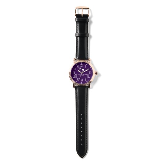 Minimalist Monogram Couple’s Wristwatch – Elegant  腕時計 (ストラップ)