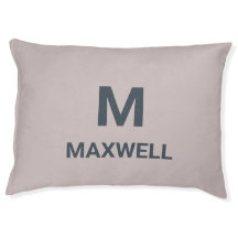 Minimalist Monogram Custom Pet Bed - Modern Person