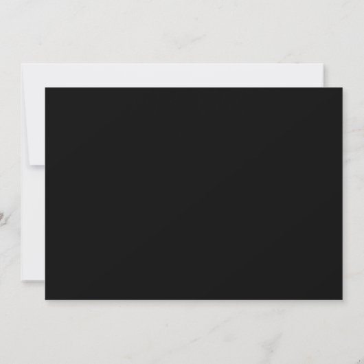 Minimalist Monogram Double Border Stationery ノートカード (裏面)
