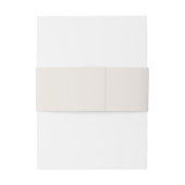 Minimalist Monogram Ivory Editorial Wedding 招待状ベリーバンド (裏面例)