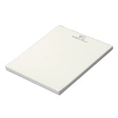 Minimalist Monogram Teacher Notepad ノートパッド (回転)