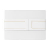 Minimalist Monogram Wedding Invitation Belly Band 招待状ベリーバンド (裏面例)