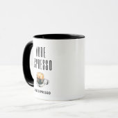 Minimalist More Espresso Funny Aesthetic Coffee マグカップ (正面左)