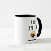 Minimalist More Espresso Funny Aesthetic Coffee マグカップ (正面右)