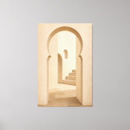 Minimalist Moroccan Arch Canvas Print  キャンバスプリント