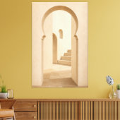 Minimalist Moroccan Arch Canvas Print キャンバスプリント (インサイチュ (リビング))