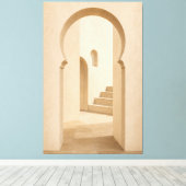 Minimalist Moroccan Arch Canvas Print キャンバスプリント (インサイチュ (ウッドフロア))