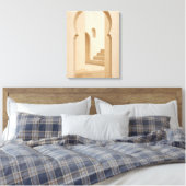 Minimalist Moroccan Arch Canvas Print キャンバスプリント (インサイチュ (寝室))