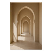 Minimalist Moroccan Architecture Poster Print ポスター (正面)