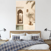 Minimalist Moroccan Riad Canvas Print キャンバスプリント (インサイチュ (寝室))