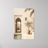 Minimalist Moroccan Riad Canvas Print キャンバスプリント (正面)
