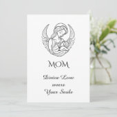 Minimalist Mother`s Day Quote  カード (スタンド正面)