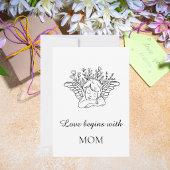 Minimalist Mother`s Day Quote  サンキューカード