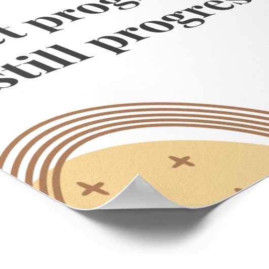 Minimalist Motivation Quote ポスター (角)