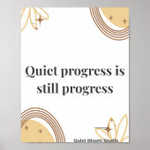 Minimalist Motivation Quote ポスター (正面)