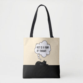 Minimalist Motivational Cat Quote Humor Gift トートバッグ