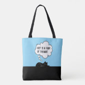 Minimalist Motivational Cat Quote Humor Gift トートバッグ (裏面)