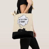 Minimalist Motivational Cat Quote Humor Gift トートバッグ (クローズアップ)