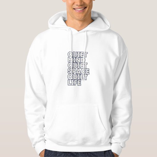 Minimalist Motivational Quote Hoodie — Modern  パーカ (正面)