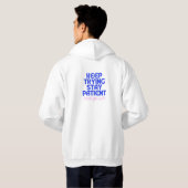 Minimalist Motivational Quote Hoodie — Modern  パーカ (裏面フル)