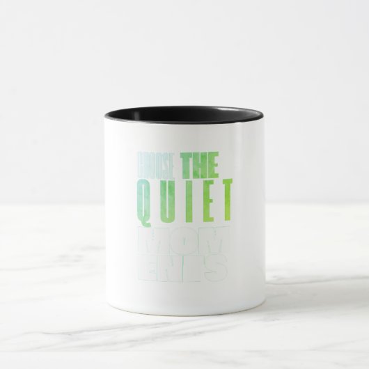 Minimalist Motivational Quote Mug — Modern Clean マグカップ (中央)