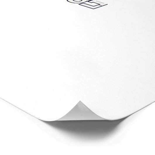 Minimalist Motivational Quote Square Canvas ポスター (角)