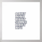 Minimalist Motivational Quote Square Canvas ポスター (正面)