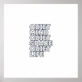 Minimalist Motivational Quote Square Canvas ポスター