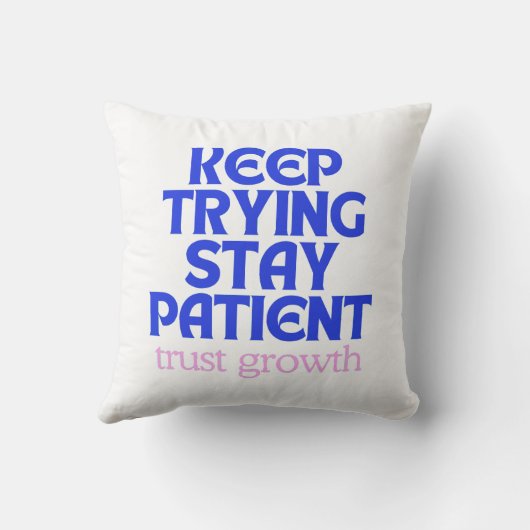 Minimalist Motivational Quote Throw Pillow — Moder クッション (裏面)