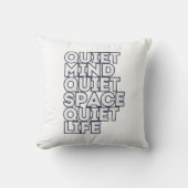 Minimalist Motivational Quote Throw Pillow — Moder クッション (正面)