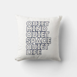 Minimalist Motivational Quote Throw Pillow — Moder クッション