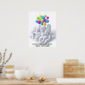 Minimalist Motivational Wall Art Print ポスター (キッチン)