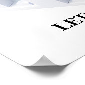 Minimalist Motivational Wall Art Print ポスター (角)